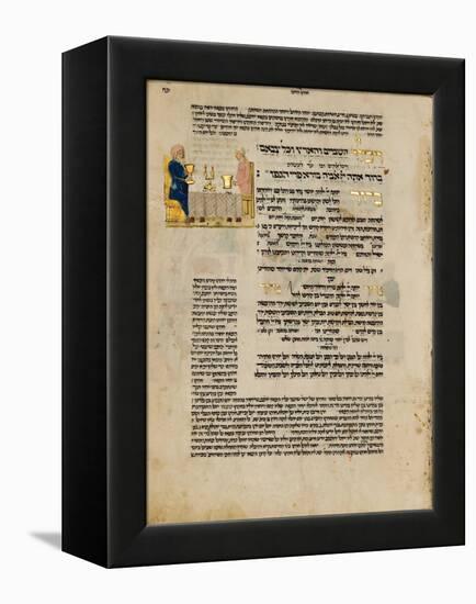 Fol.156R from 'The Rothschild Miscellany', Northern Italy, C.1450-80-null-Framed Premier Image Canvas