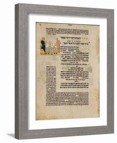 Fol.156R from 'The Rothschild Miscellany', Northern Italy, C.1450-80-null-Framed Giclee Print