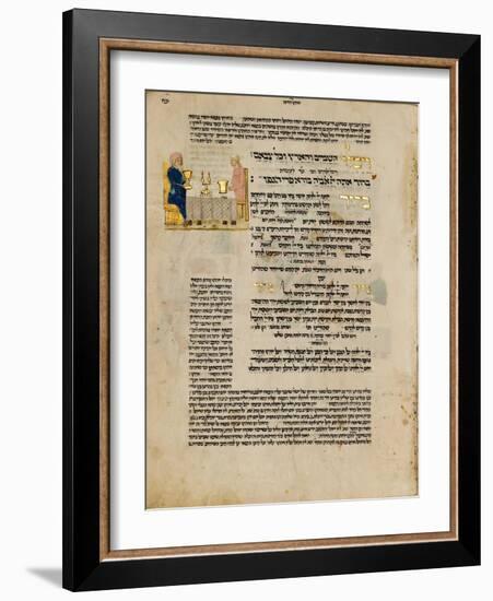 Fol.156R from 'The Rothschild Miscellany', Northern Italy, C.1450-80-null-Framed Giclee Print