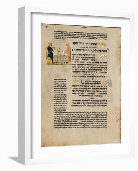 Fol.156R from 'The Rothschild Miscellany', Northern Italy, C.1450-80-null-Framed Giclee Print