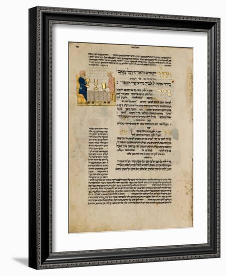 Fol.156R from 'The Rothschild Miscellany', Northern Italy, C.1450-80-null-Framed Giclee Print