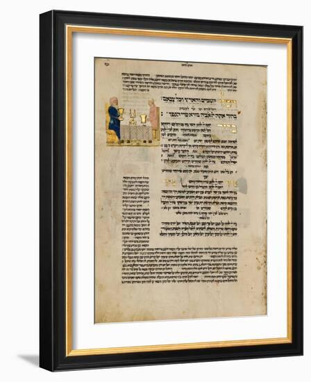 Fol.156R from 'The Rothschild Miscellany', Northern Italy, C.1450-80-null-Framed Giclee Print