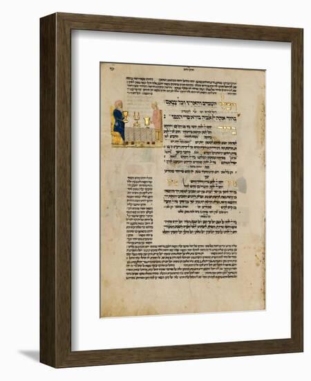 Fol.156R from 'The Rothschild Miscellany', Northern Italy, C.1450-80-null-Framed Giclee Print