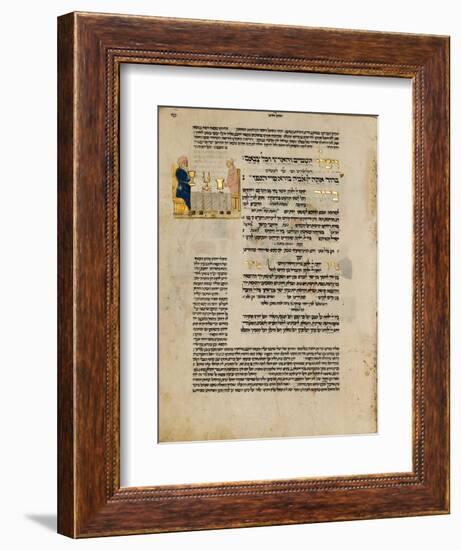 Fol.156R from 'The Rothschild Miscellany', Northern Italy, C.1450-80-null-Framed Giclee Print