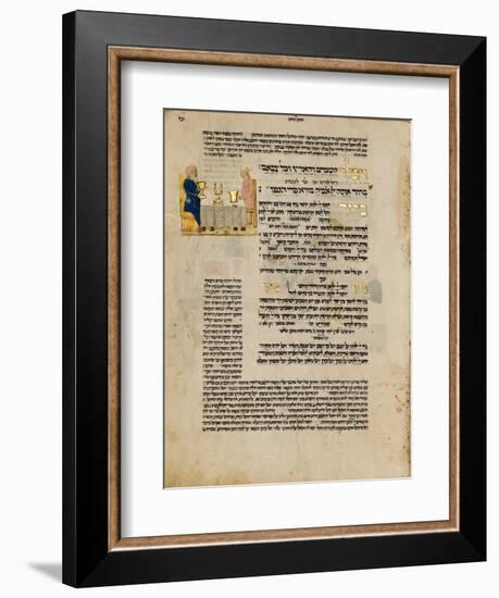 Fol.156R from 'The Rothschild Miscellany', Northern Italy, C.1450-80-null-Framed Giclee Print