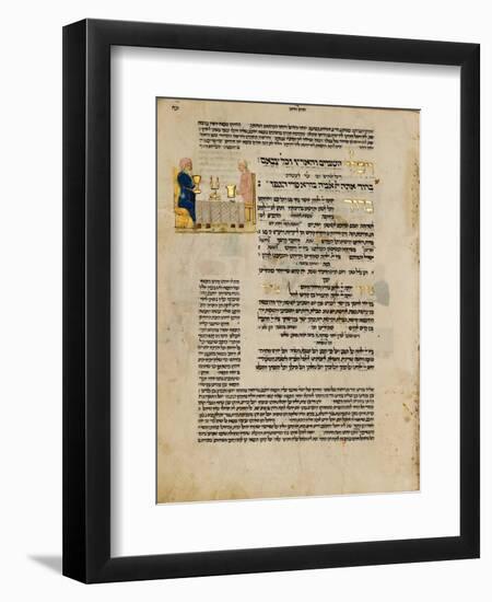 Fol.156R from 'The Rothschild Miscellany', Northern Italy, C.1450-80-null-Framed Giclee Print