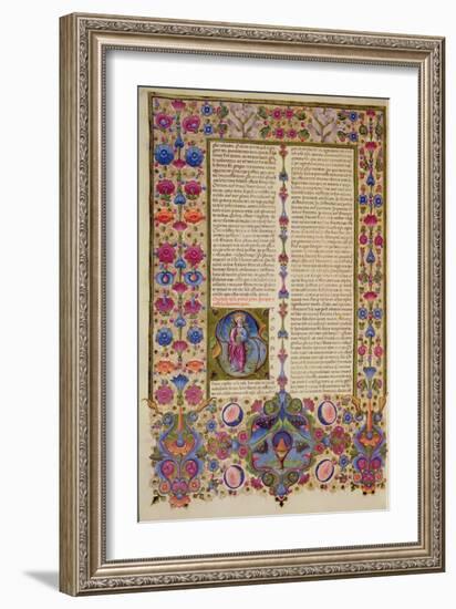 Fol.232V Second Letter from St. Paul to the Apostles, from the Borso D'Este Bible. Vol 2 (Vellum)-Italian-Framed Giclee Print