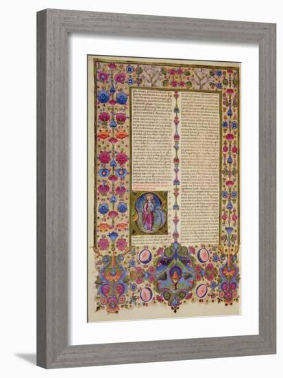 Fol.232V Second Letter from St. Paul to the Apostles, from the Borso D'Este Bible. Vol 2 (Vellum)-Italian-Framed Giclee Print