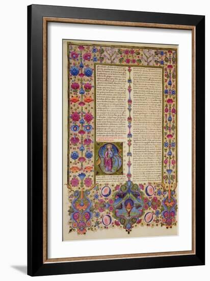 Fol.232V Second Letter from St. Paul to the Apostles, from the Borso D'Este Bible. Vol 2 (Vellum)-Italian-Framed Giclee Print