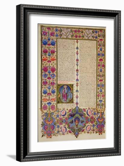 Fol.232V Second Letter from St. Paul to the Apostles, from the Borso D'Este Bible. Vol 2 (Vellum)-Italian-Framed Giclee Print