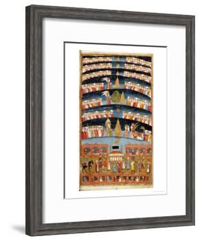 Fol 35B Mohammed's Paradise, Miniature from "The History of Mohammed," 1030-null-Framed Giclee Print