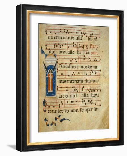 Fol 4V. Gradual, C.1260 (Vellum)-Italian-Framed Giclee Print