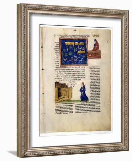 Fol.79V from 'The Rothschild Miscellany', Northern Italy, C.1450-80-null-Framed Giclee Print