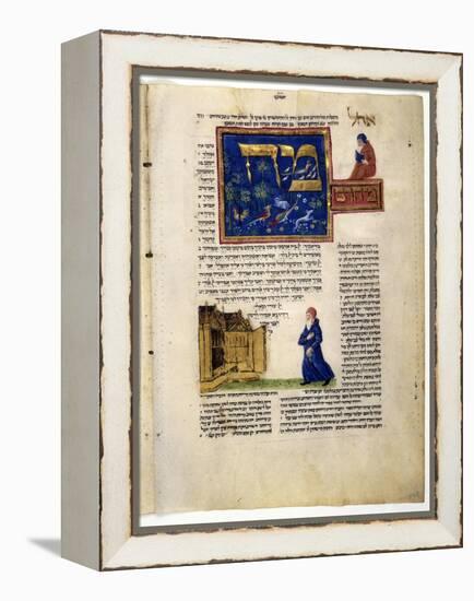 Fol.79V from 'The Rothschild Miscellany', Northern Italy, C.1450-80-null-Framed Premier Image Canvas