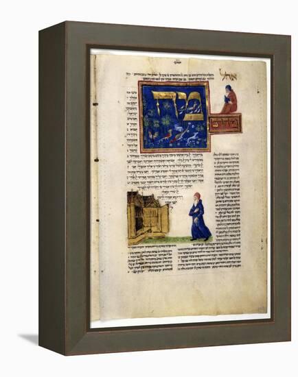 Fol.79V from 'The Rothschild Miscellany', Northern Italy, C.1450-80-null-Framed Premier Image Canvas