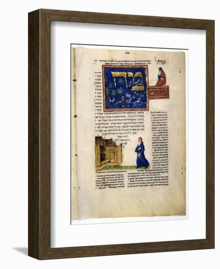 Fol.79V from 'The Rothschild Miscellany', Northern Italy, C.1450-80-null-Framed Giclee Print