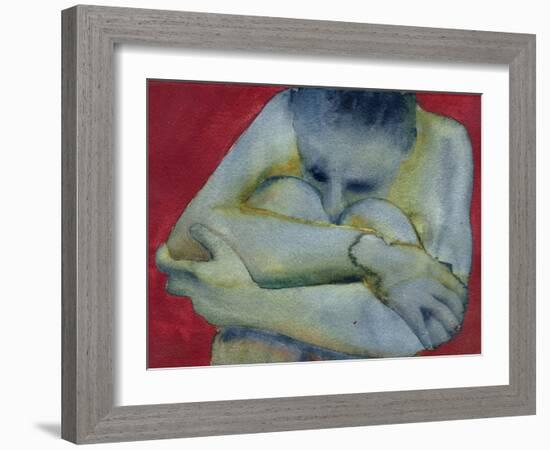 Fold Me, 2021 (W/C on Arches)-Graham Dean-Framed Giclee Print