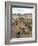 Folded Umbrellas Reflect Nearly Deserted Status of Mar Del Plata Beach-Leonard Mccombe-Framed Photographic Print