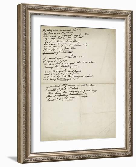 Folder of Poetry-Elizabeth Eleanor Siddal-Framed Giclee Print