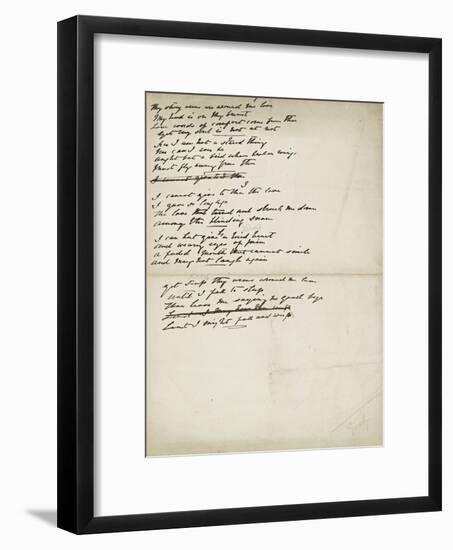 Folder of Poetry-Elizabeth Eleanor Siddal-Framed Giclee Print