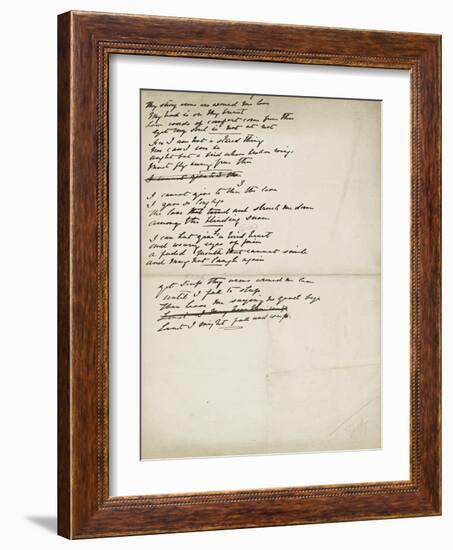 Folder of Poetry-Elizabeth Eleanor Siddal-Framed Giclee Print