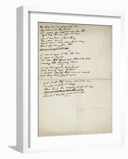 Folder of Poetry-Elizabeth Eleanor Siddal-Framed Giclee Print