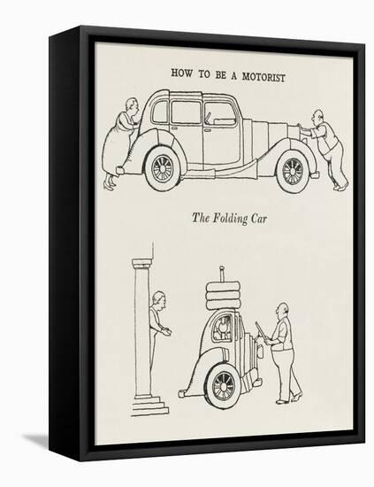 Folding Car-William Heath Robinson-Framed Stretched Canvas