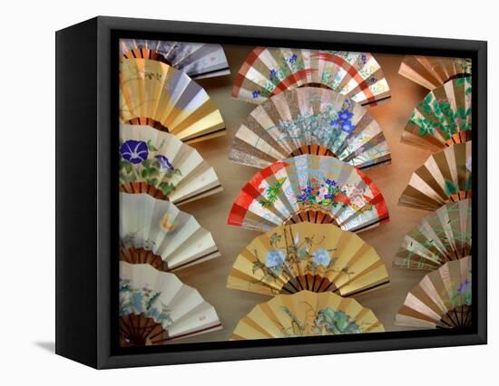 Folding Fan, Kyoto, Japan-Shin Terada-Framed Premier Image Canvas