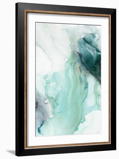 Folding Teal Sheer II-null-Framed Art Print