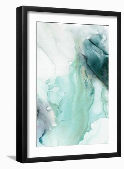 Folding Teal Sheer II-null-Framed Art Print