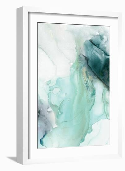 Folding Teal Sheer II-null-Framed Art Print