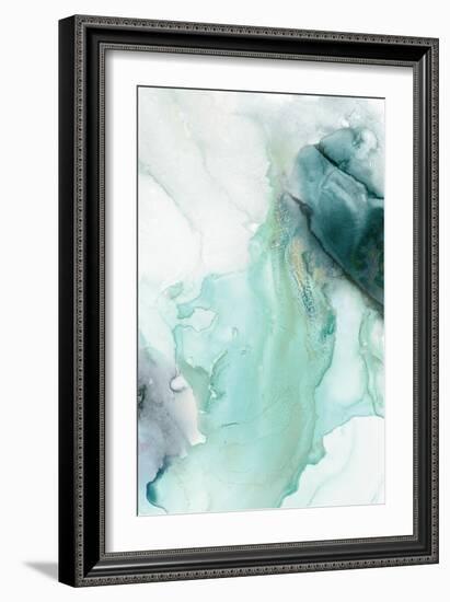 Folding Teal Sheer II-null-Framed Art Print