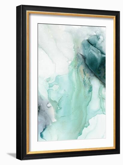 Folding Teal Sheer II-null-Framed Art Print