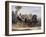 Folding Top Carriage Pulled by Two Horses-null-Framed Giclee Print