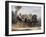 Folding Top Carriage Pulled by Two Horses-null-Framed Giclee Print