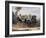 Folding Top Carriage Pulled by Two Horses-null-Framed Giclee Print