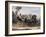 Folding Top Carriage Pulled by Two Horses-null-Framed Giclee Print