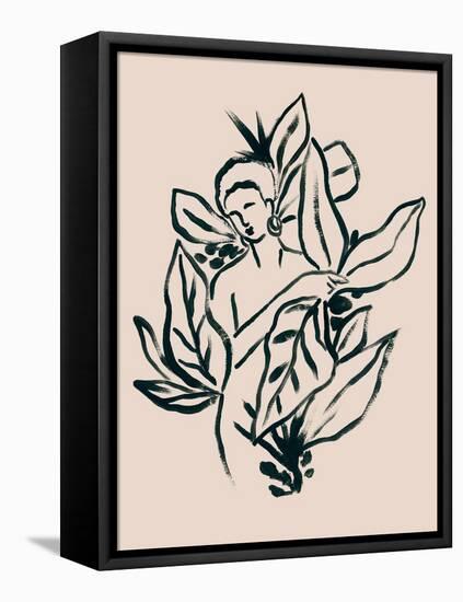 Foliage Figure II-June Vess-Framed Stretched Canvas