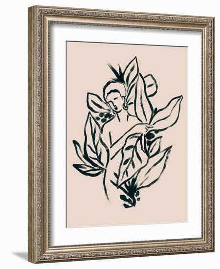 Foliage Figure II-June Vess-Framed Art Print