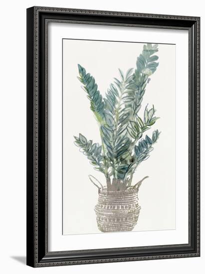 Foliage in Woven Pot 1-Stellar Design Studio-Framed Art Print