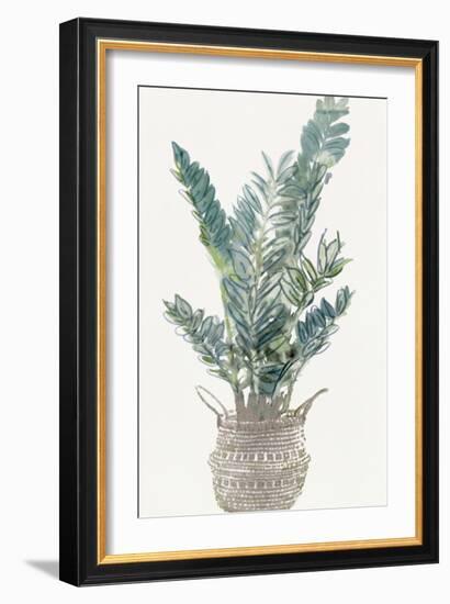 Foliage in Woven Pot 1-Stellar Design Studio-Framed Art Print