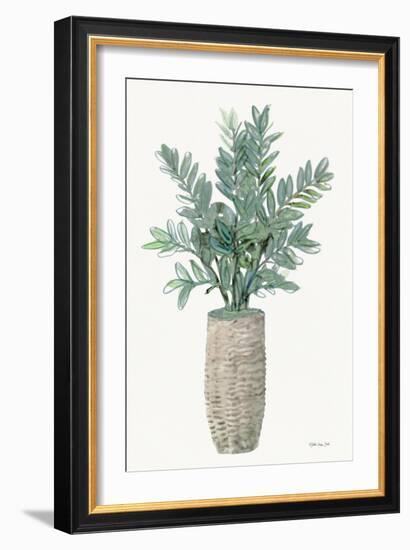 Foliage in Woven Pot 2-Stellar Design Studio-Framed Art Print