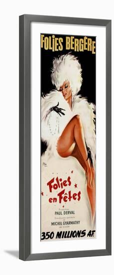 Folies-Bergere: Folies en Fetes, c.1964-Okley-Framed Art Print