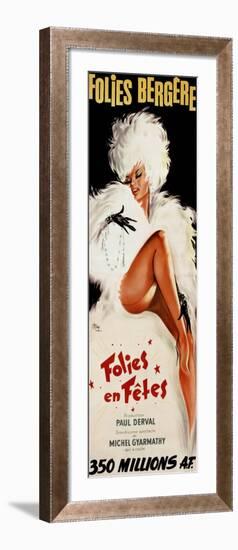 Folies-Bergere: Folies en Fetes, c.1964-Okley-Framed Art Print