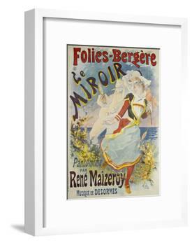 Folies Bergere, Le Miroir-Jules Chéret-Framed Giclee Print