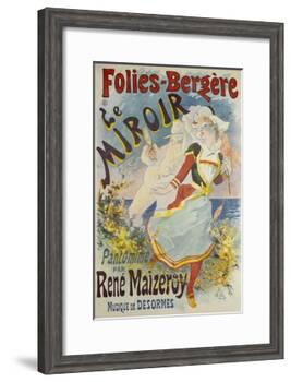 Folies Bergere, Le Miroir-Jules Chéret-Framed Giclee Print