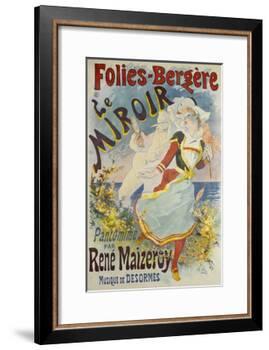 Folies Bergere, Le Miroir-Jules Chéret-Framed Giclee Print