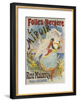 Folies Bergere, Le Miroir-Jules Chéret-Framed Giclee Print