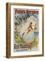 Folies Bergere, Le Miroir-Jules Chéret-Framed Giclee Print