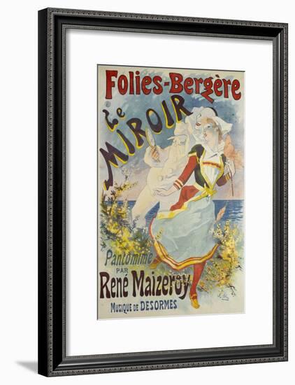 Folies Bergere, Le Miroir-Jules Chéret-Framed Giclee Print